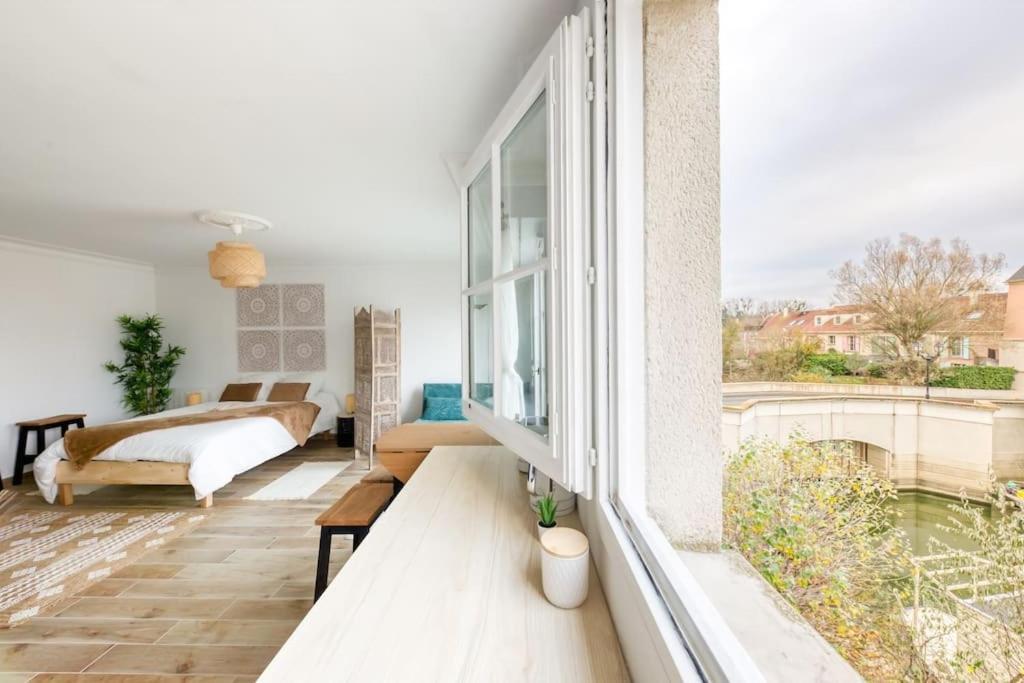 Studio Vue Direct Sur Le Port De Cergy, Parking Prive Gratuit المظهر الخارجي الصورة